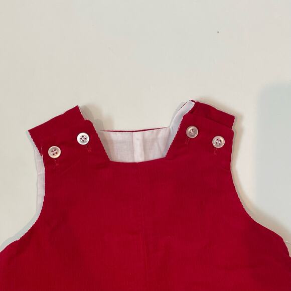 NWT Bailey Boys Size 3M Red Corduroy Jon Jon Set - Picture 4 of 6